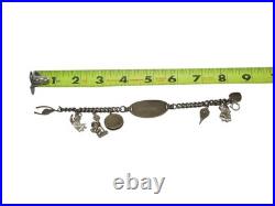 WWII US Army North Africa Chief Surgeon OFFICER Named STERLING ID Bracelet C13