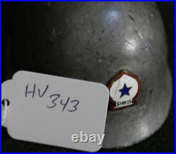 WWII US Army North Africa Command Peninsular Base Sector M1 Helmet Paperweight