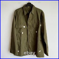 WWII US Army OD-7 Deadstock Mint HBT Jacket with Cutter Tags