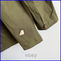 WWII US Army OD-7 Deadstock Mint HBT Jacket with Cutter Tags