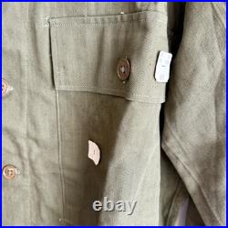 WWII US Army OD-7 Deadstock Mint HBT Jacket with Cutter Tags