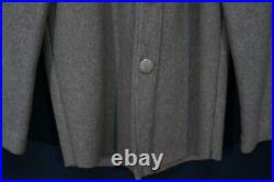 WWII US Army OD Wool Overcoat Melton Tailor Rebuilt Coat Jacket Apx. 38, Scarce