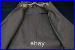 WWII US Army OD Wool Overcoat Melton Tailor Rebuilt Coat Jacket Apx. 38, Scarce