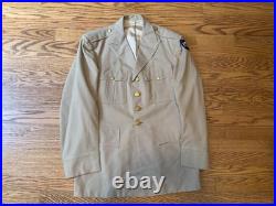 WWII US Army Officer Khaki Tropical Worsted Uniform 100th ID Very Good Condition