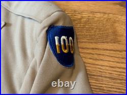 WWII US Army Officer Khaki Tropical Worsted Uniform 100th ID Very Good Condition