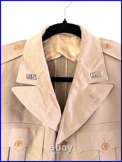 WWII US Army Officers Cut Down Ike Jacket