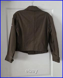 WWII US Army Original M- 1944 Eisenhower Ike Jacket with Patches