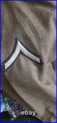 WWII US Army Original M- 1944 Eisenhower Ike Jacket with Patches