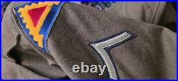 WWII US Army Original M- 1944 Eisenhower Ike Jacket with Patches