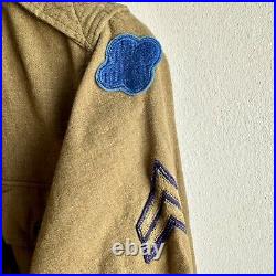 WWII US Army Patched Shirt 88th Division Infantry