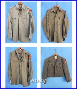 WWII US Army Private First Class 25th Infantry Division Hawaii 4 Jackets &Shirts