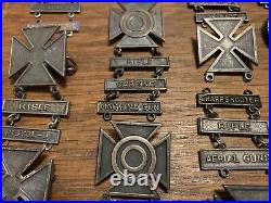 WWII US Army Qualification Badges and Bars