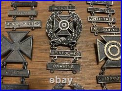 WWII US Army Qualification Badges and Bars