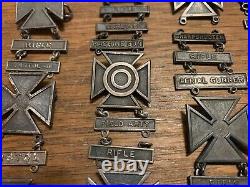 WWII US Army Qualification Badges and Bars