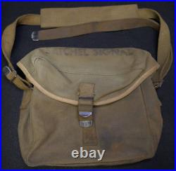 WWII US Army Satchel Signal Combat Radio Pouch Cover Strap Bag Original