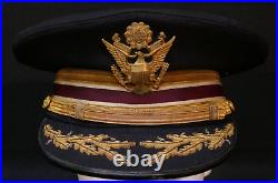 WWII US Army Senior Medical Corps Officers Service Visor Hat 7 1/4 Style 310, VR