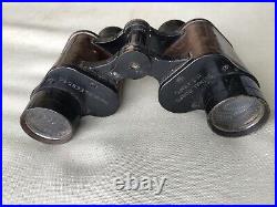 WWII US Army Signal Corps Bausch & Lomb & Zeiss Military Binoculars+Compass Case