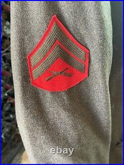 WWII US Army Solomon, Goldstein & Portnoy Wool Overcoat/Trench Coat 1942 size M