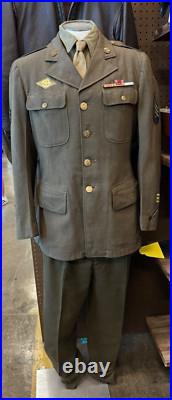WWII US Army TSgt 1940s Dress Uniform COMPLETE CBI