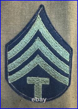 WWII US Army TSgt 1940s Dress Uniform COMPLETE CBI