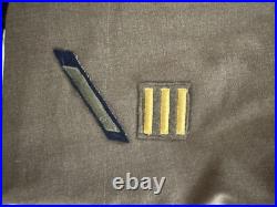 WWII US Army TSgt 1940s Dress Uniform COMPLETE CBI