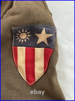 WWII US Army TSgt 1940s Dress Uniform COMPLETE CBI