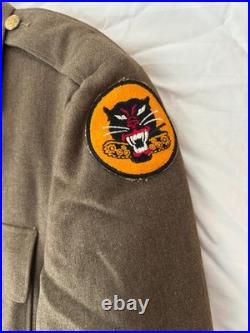 WWII US Army Tank Destroyer 4 Pocket Service Coat / Uniform