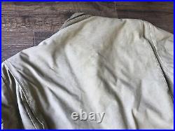 WWII US Army Tanker Jacket Coat 1945 296th WW2 Wool Lined Size Medium Free Ship