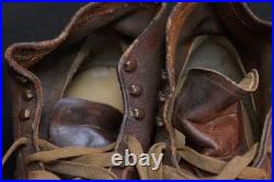 WWII US Army USAAF M1939 Service Shoes Low Quarter Walking Out Boots Pre-War Mfg