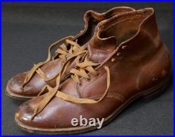 WWII US Army USAAF M1939 Service Shoes Low Quarter Walking Out Boots Pre-War Mfg