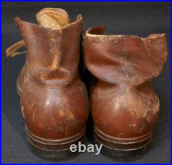 WWII US Army USAAF M1939 Service Shoes Low Quarter Walking Out Boots Pre-War Mfg