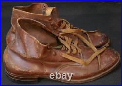 WWII US Army USAAF M1939 Service Shoes Low Quarter Walking Out Boots Pre-War Mfg