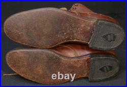 WWII US Army USAAF M1939 Service Shoes Low Quarter Walking Out Boots Pre-War Mfg
