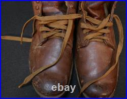 WWII US Army USAAF M1939 Service Shoes Low Quarter Walking Out Boots Pre-War Mfg