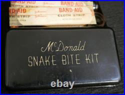 WWII US Army USMC USN B. F. McDonald Snake Bite Kit Complete Mint & Packing Box