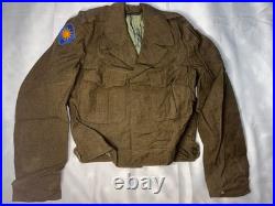 WWII US Army Uniform Lot Jackets Pants Overcoat Duffel Bag Named WWII US Army Uniform Lot Jackets Pants Overcoat Duffel Bag Named