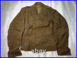 WWII US Army Uniform Lot Jackets Pants Overcoat Duffel Bag Named