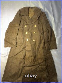 WWII US Army Uniform Lot Jackets Pants Overcoat Duffel Bag Named