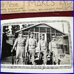 WWII US Army Uniform Officer Jacket &Hat, Personal Memorabilia, Photos