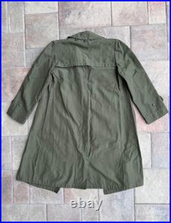 WWII US Army WAC Women's Trench Coat Army Nurse Original Laundry Number