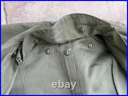 WWII US Army WAC Women's Trench Coat Army Nurse Original Laundry Number