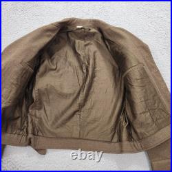 WWII US Army Wool Filed Ike Jacket 36 Short Green 3rd Armored Division Marked