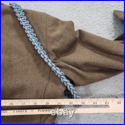 WWII US Army Wool Filed Ike Jacket 36 Short Green 3rd Armored Division Marked