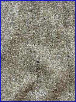 WWII US Army Wool Overcoat 1941 M1939 Enlisted 38L QM with2nd inf Shirt & Cap