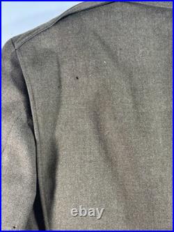 WWII US Army Wool Service Coat 38R 4-Pocket Jacket with Sunglasses & Compass Finds
