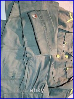 WWII US Army Wool Service Jacket, 4th Armored Division, 15th Cavalry Regiment