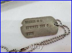 WWII US Army World War Dogtags with Pics pins etc