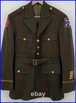 WWII US Army XXI 21st Corps Officers 4 Pocket Jacket/ Uniform