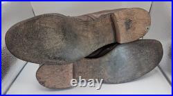 WWII US MILITARY ARMY HIGH BROWN SERVICE SHOES BOOTS MARINES Sz 9 USN MARINES WWII US MILITARY ARMY HIGH BROWN SERVICE SHOES BOOTS MARINES Sz 9 USN MARINES