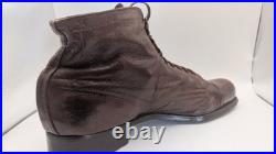 WWII US MILITARY ARMY HIGH BROWN SERVICE SHOES BOOTS MARINES Sz 9 USN MARINES